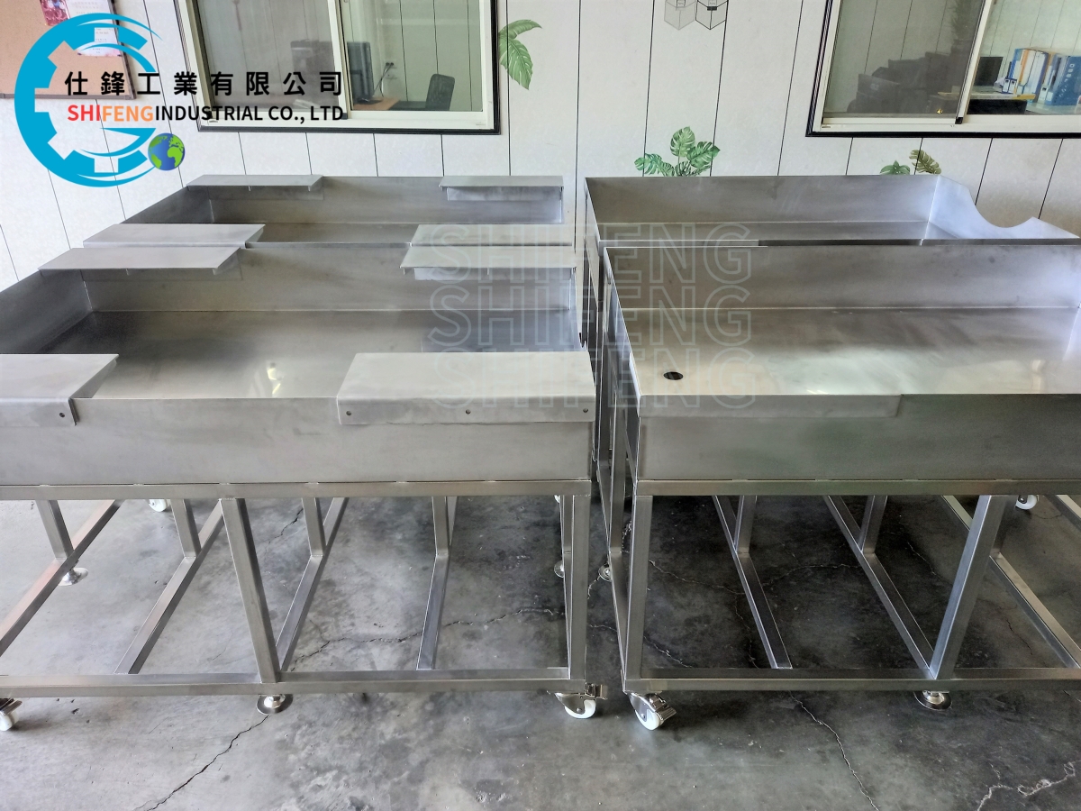 不銹鋼料槽台車