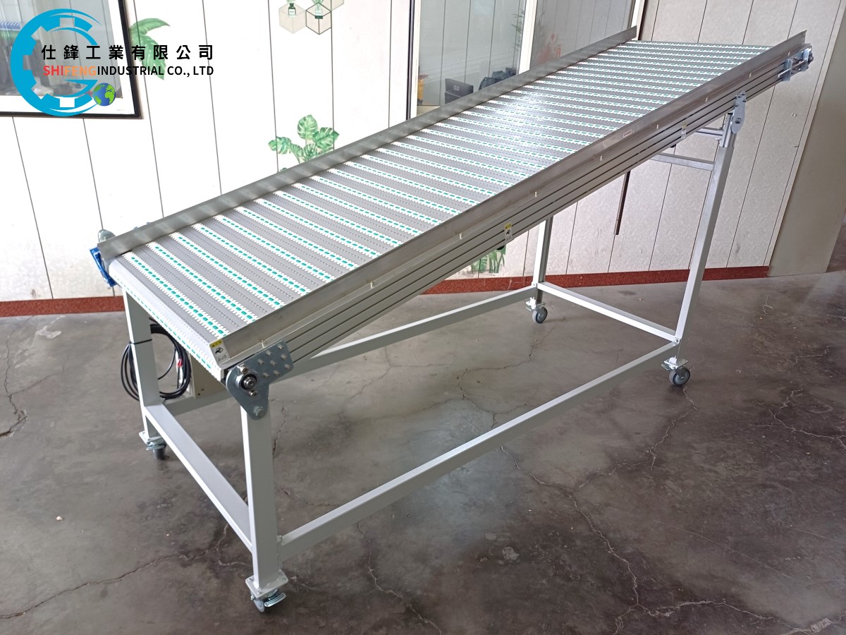 鋁擠型止滑塑板帶輸送機