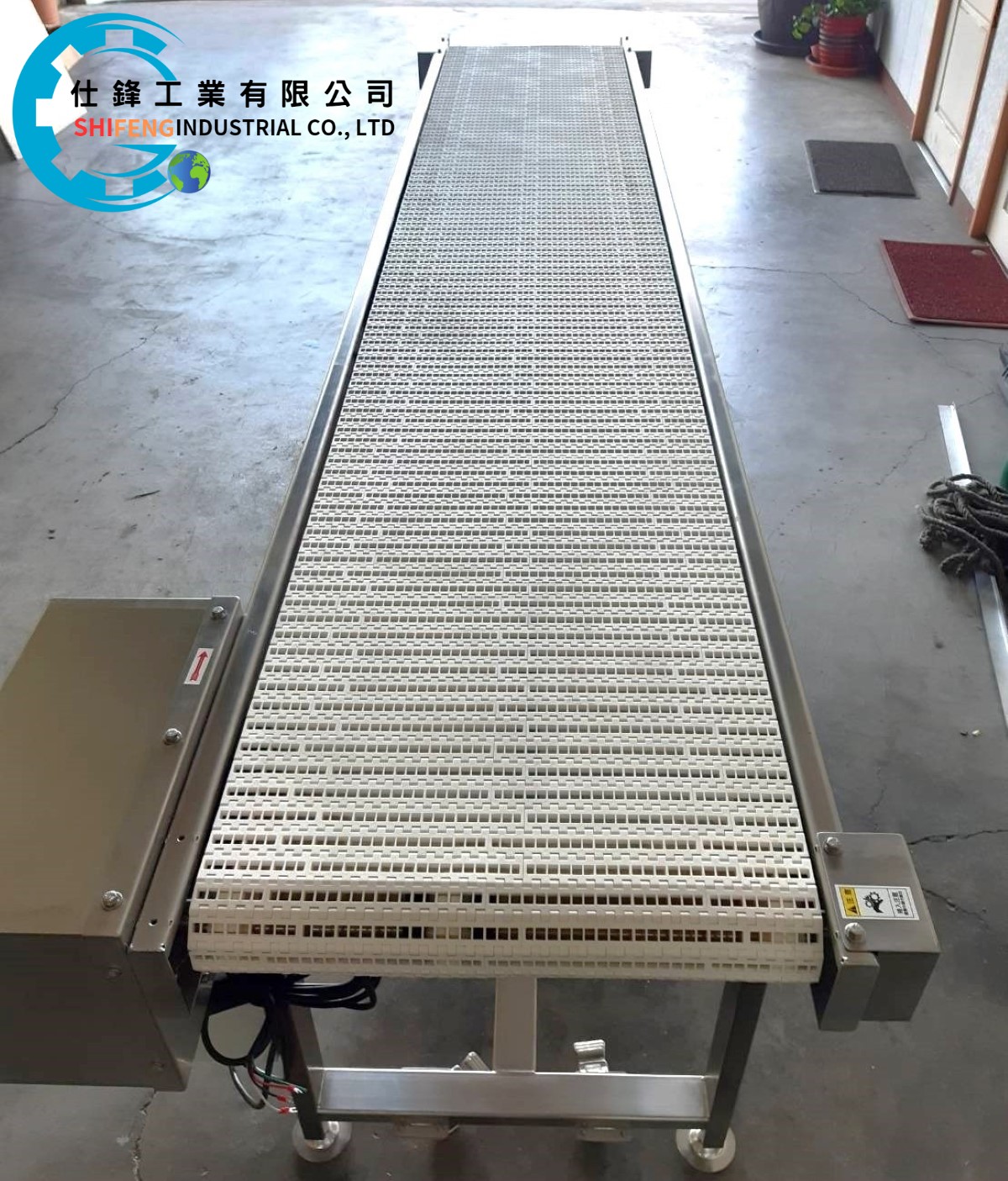 不銹鋼塑網帶平面輸送機