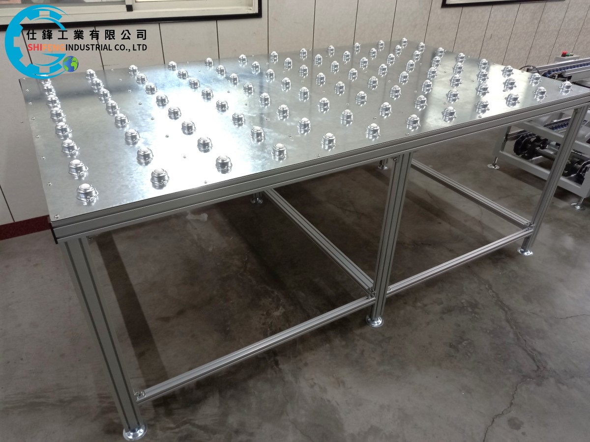 鋁擠型尼龍萬向滾珠工作桌