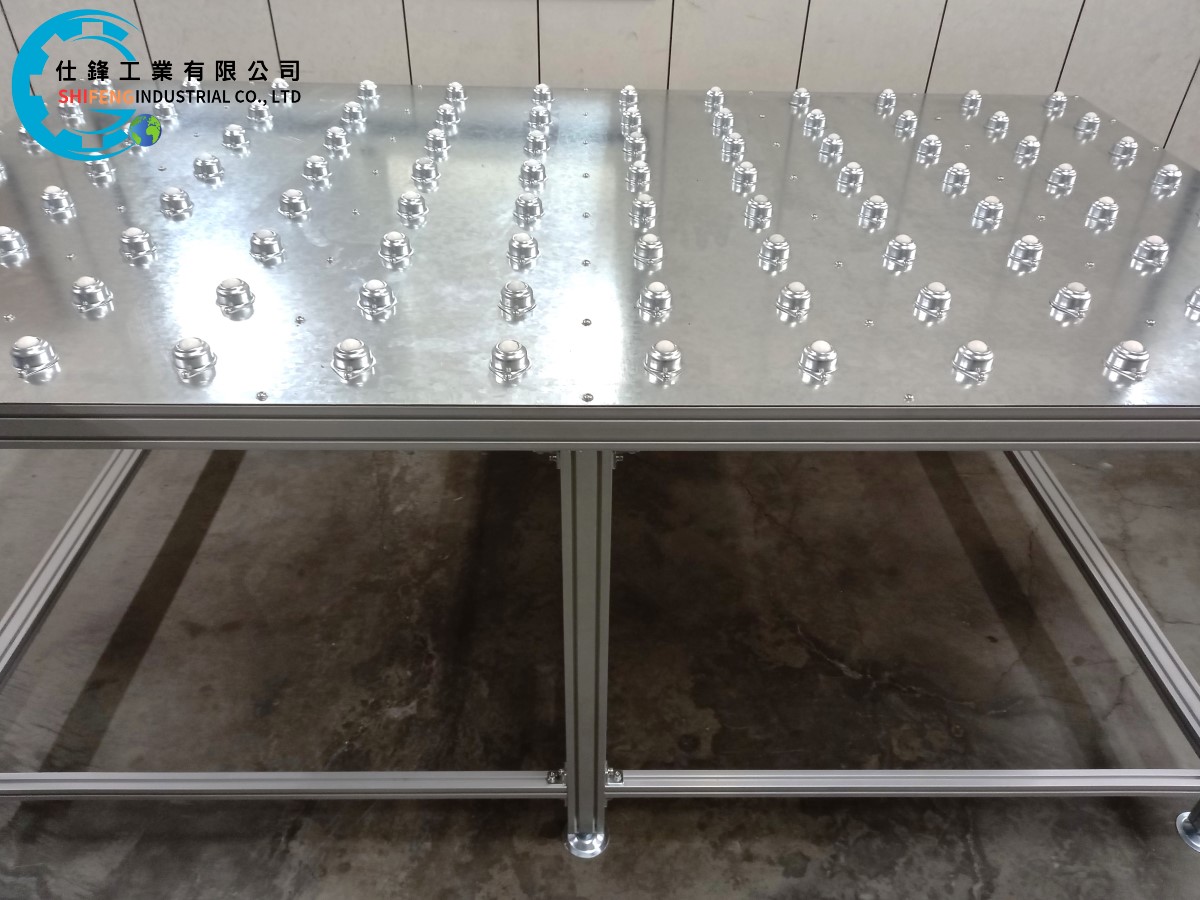 鋁擠型尼龍萬向滾珠工作桌