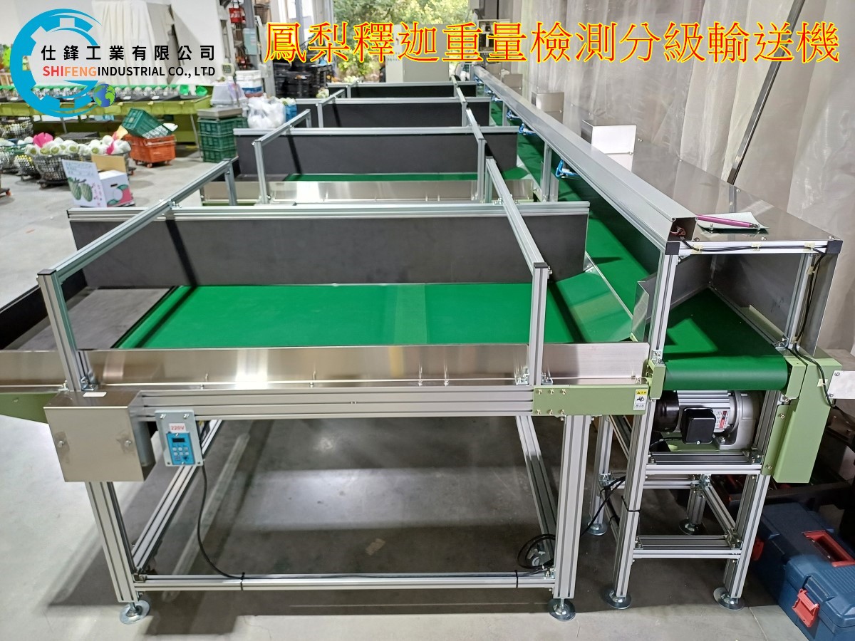 鳳梨釋迦重量檢測分級輸送機