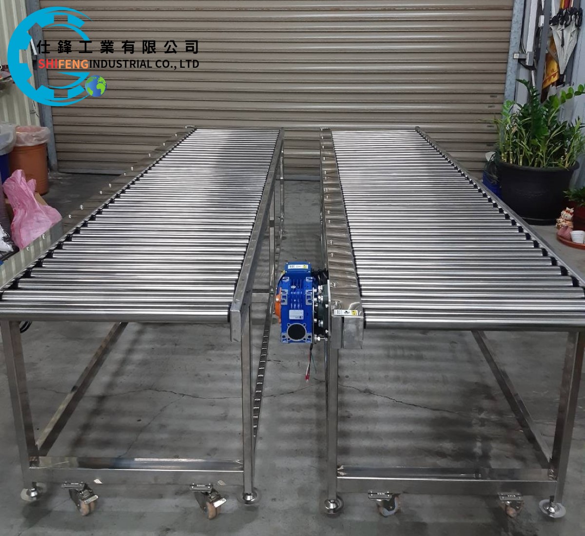 不鏽鋼動力滾筒輸送機