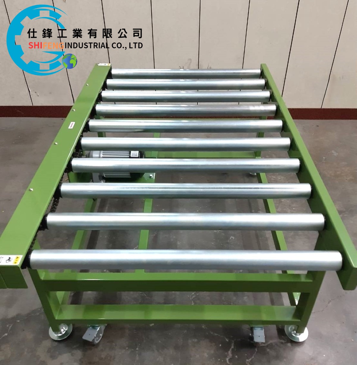 鋼鈑烤漆動力滾筒輸送機