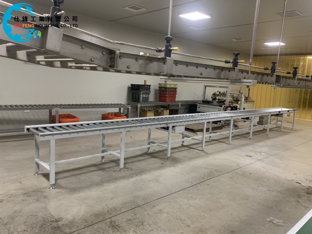 鋼鈑烤漆動力滾筒輸送機