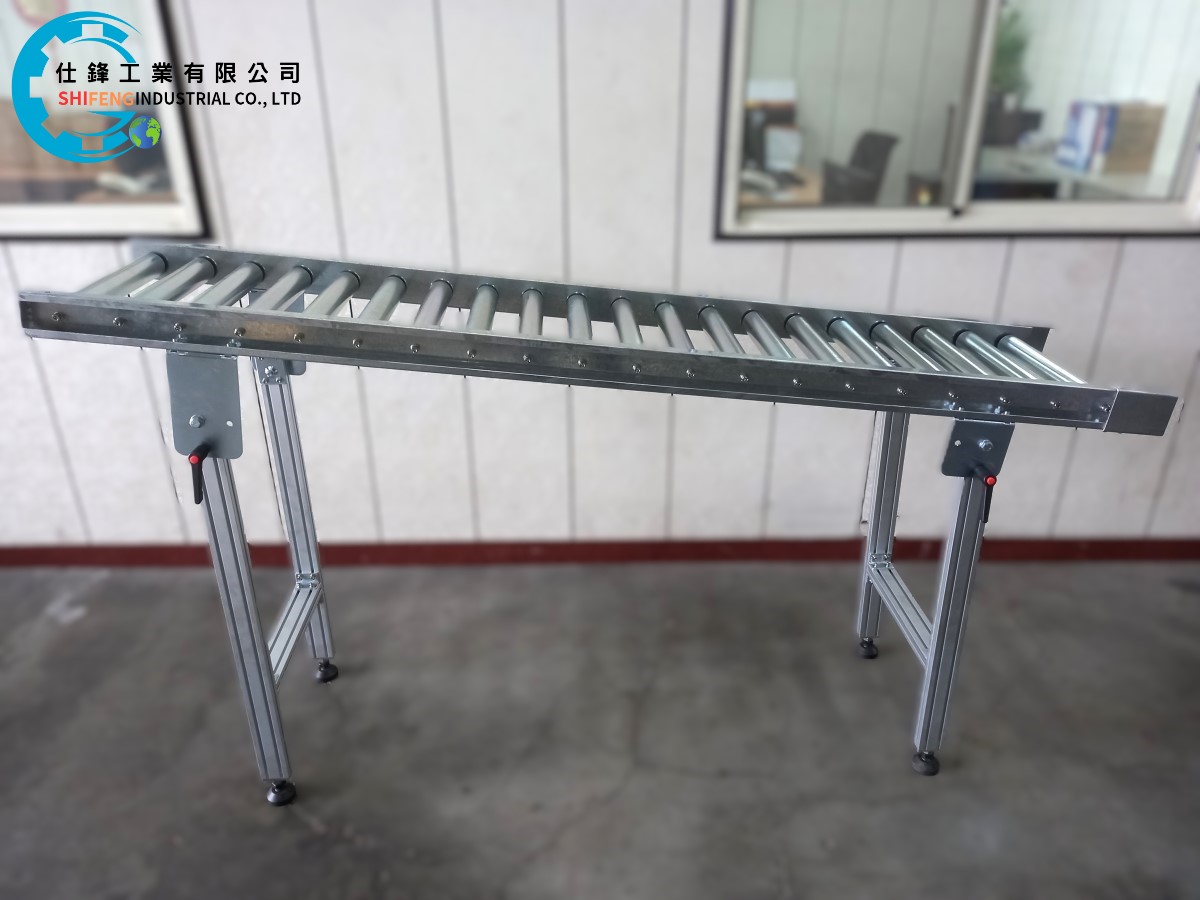 鍍鋅鈑無動力滾筒輸送機