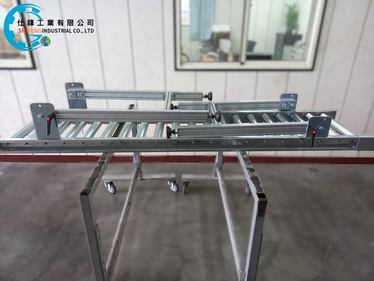 鍍鋅鈑無動力滾筒輸送機