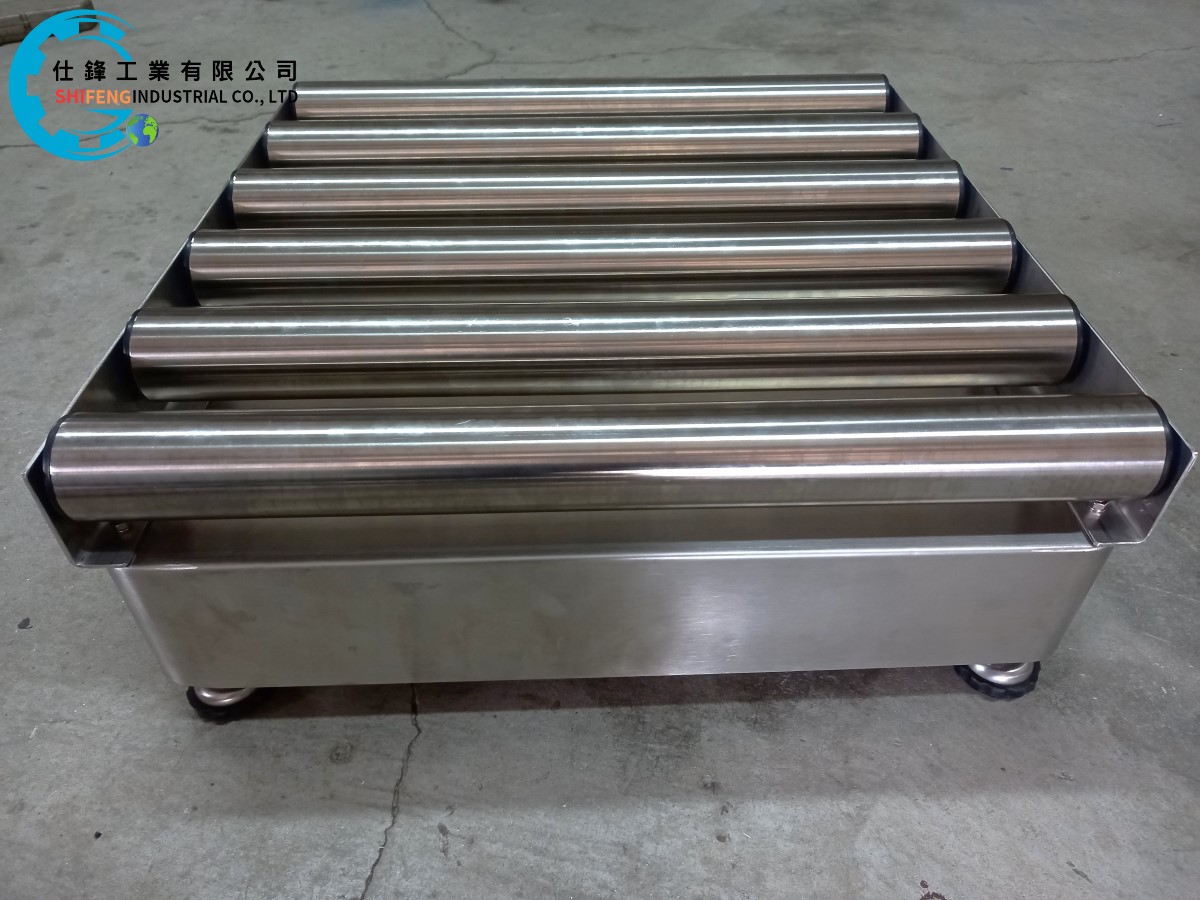 不銹鋼無動力滾筒磅秤輸送機