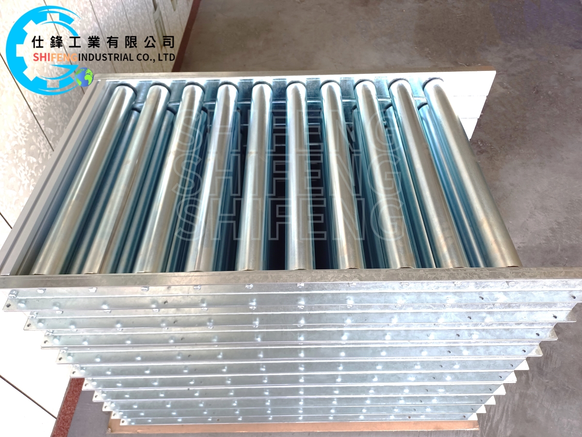 鍍鋅鈑無動力滾筒輸送機