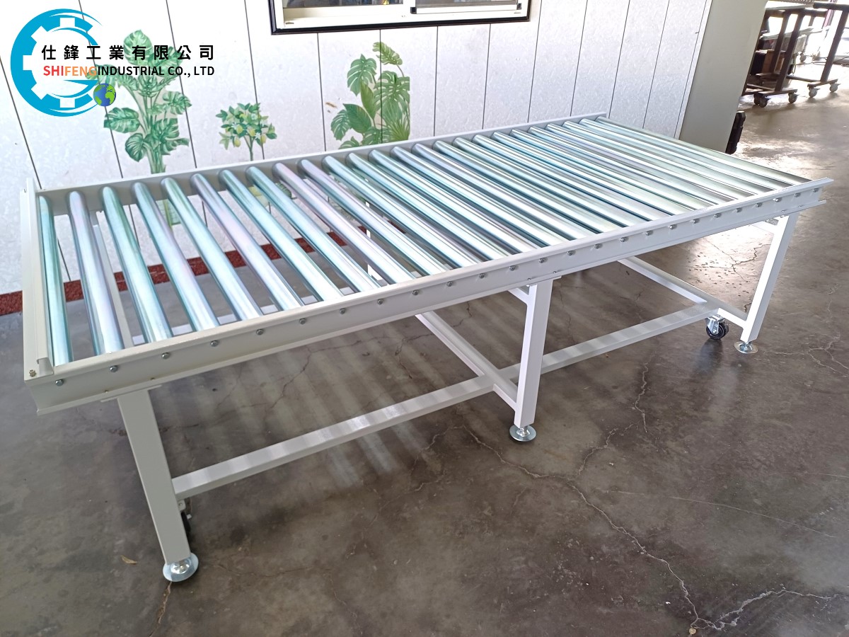 鋼鈑烤漆無動力滾筒輸送機