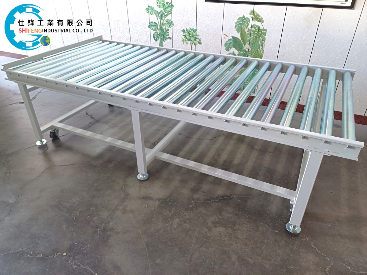 鋼鈑烤漆無動力滾筒輸送機