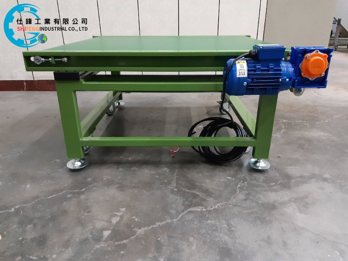 鋼鈑烤漆皮帶式平面輸送機