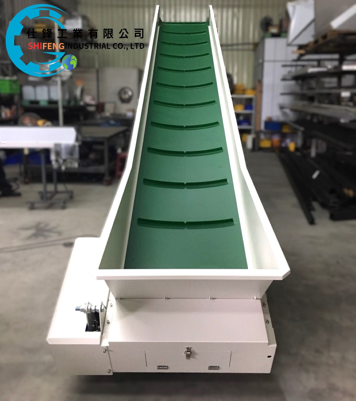 烤漆皮帶式料斗爬升輸送機鋼鈑