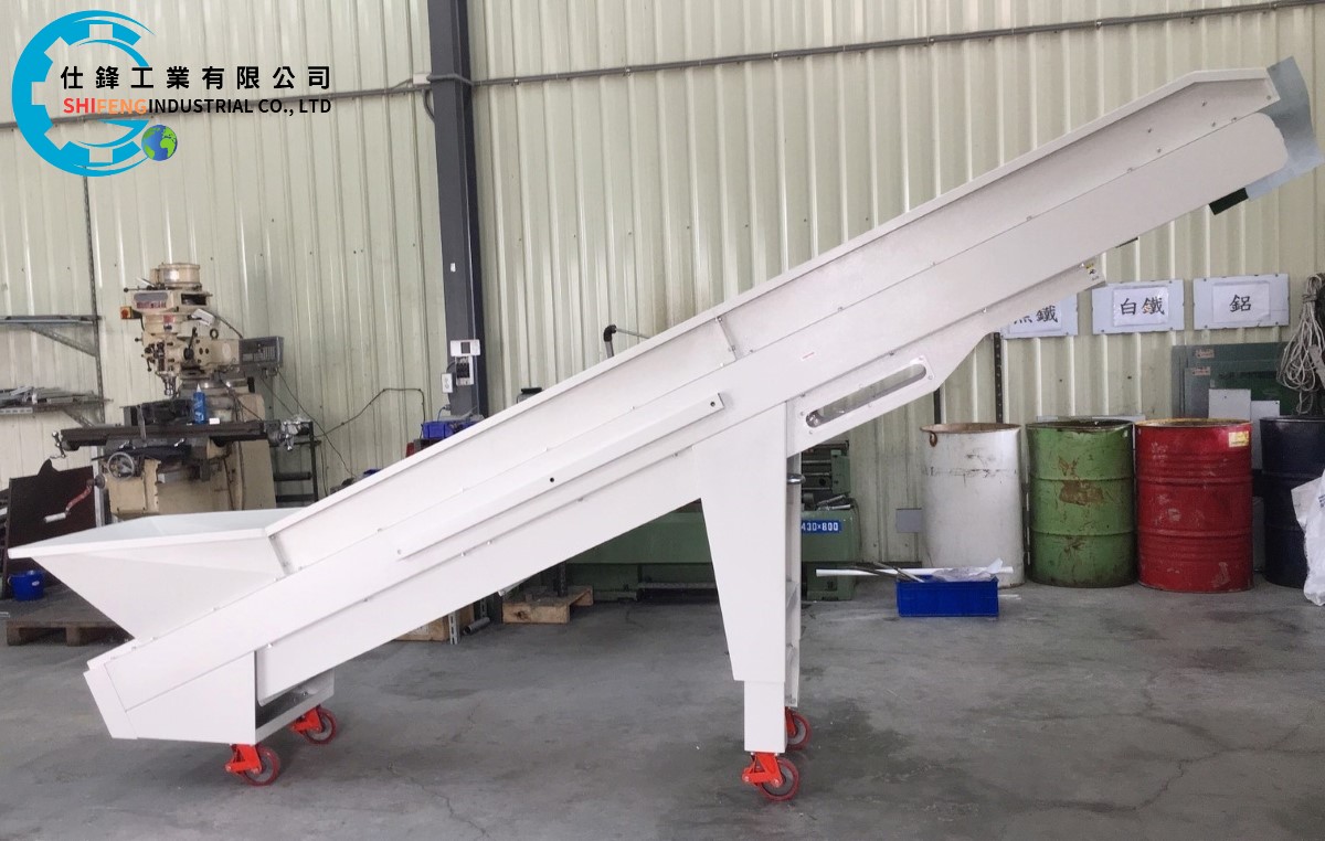 烤漆皮帶式料斗爬升輸送機鋼鈑