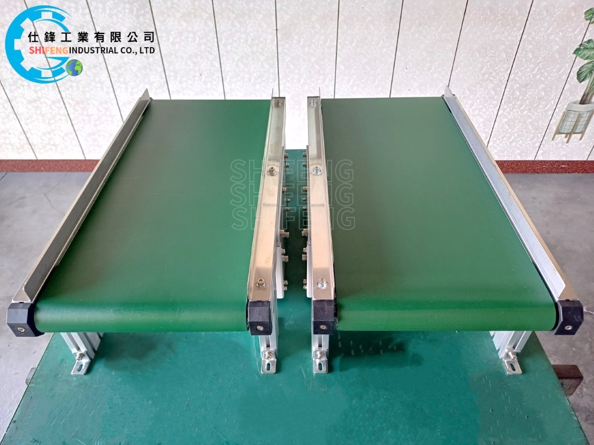 鋁擠型皮帶中傳式輸送機