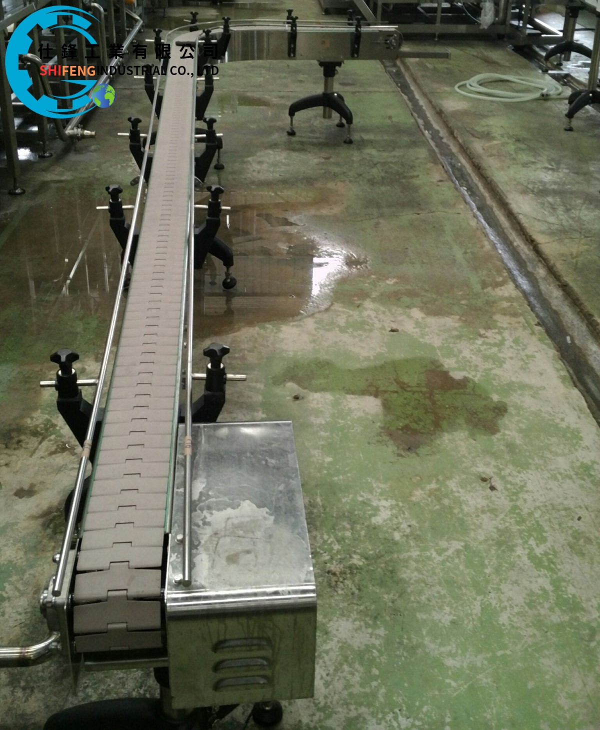 L型不銹鋼頂板帶輸送機