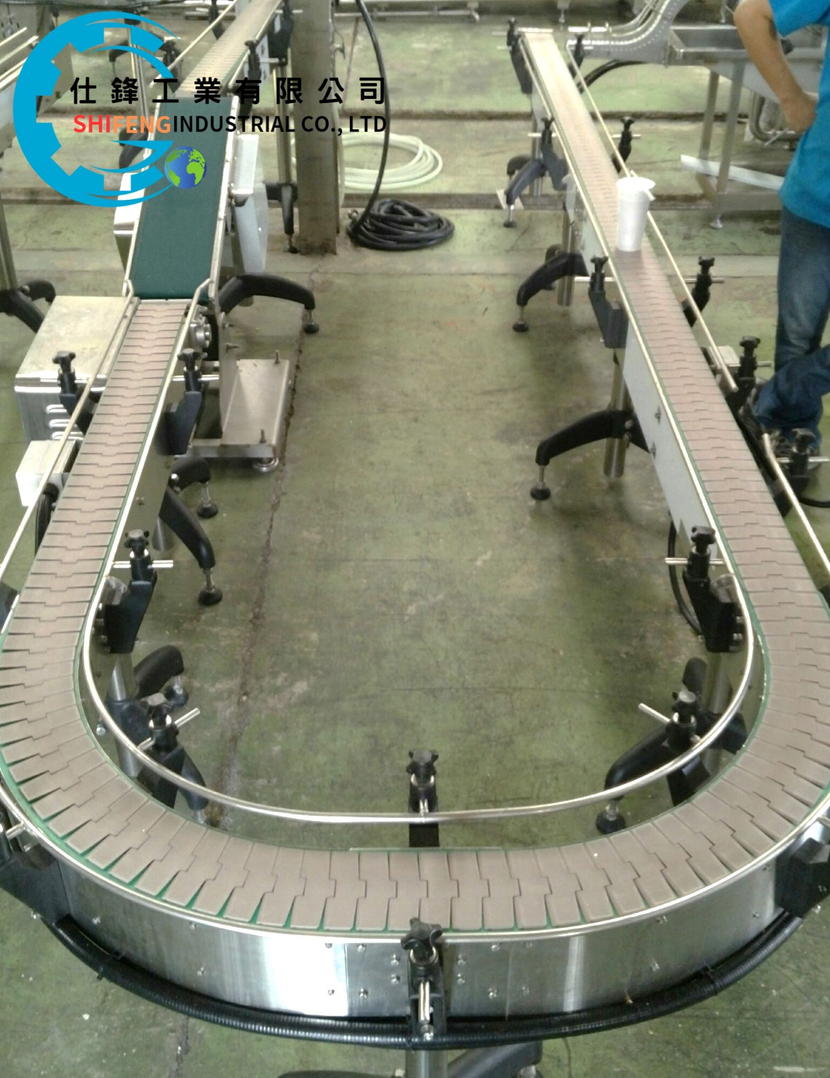 U型不銹鋼頂板帶輸送機