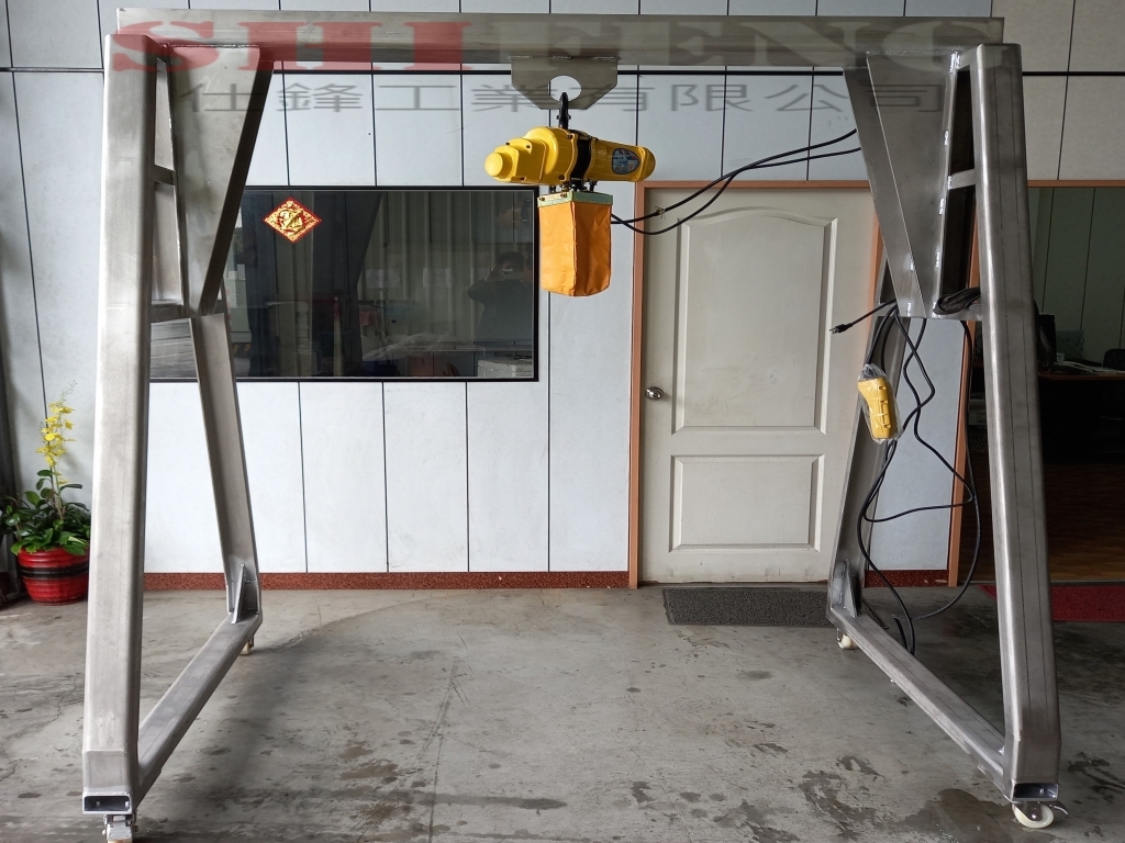 不鏽鋼移動式電動吊車&吊重500KG