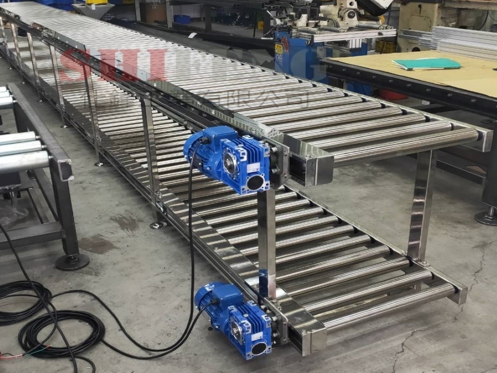 不鏽鋼雙層動力滾筒輸送機&客戶案例一