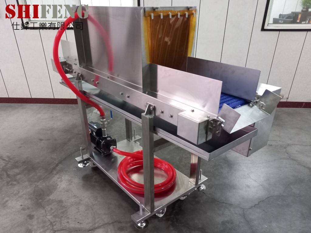 不鏽鋼塑網帶平面輸送機&客戶案例五