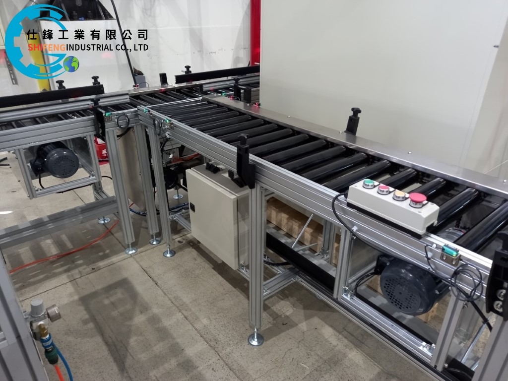 鋁擠型動力滾筒包膠輸送機設備&客戶案例一