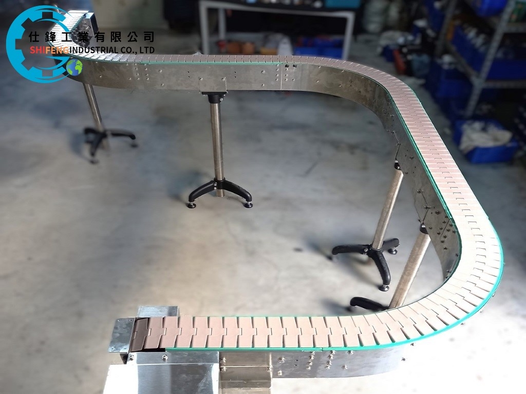 S型不鏽鋼頂板帶輸送機&客戶案例二