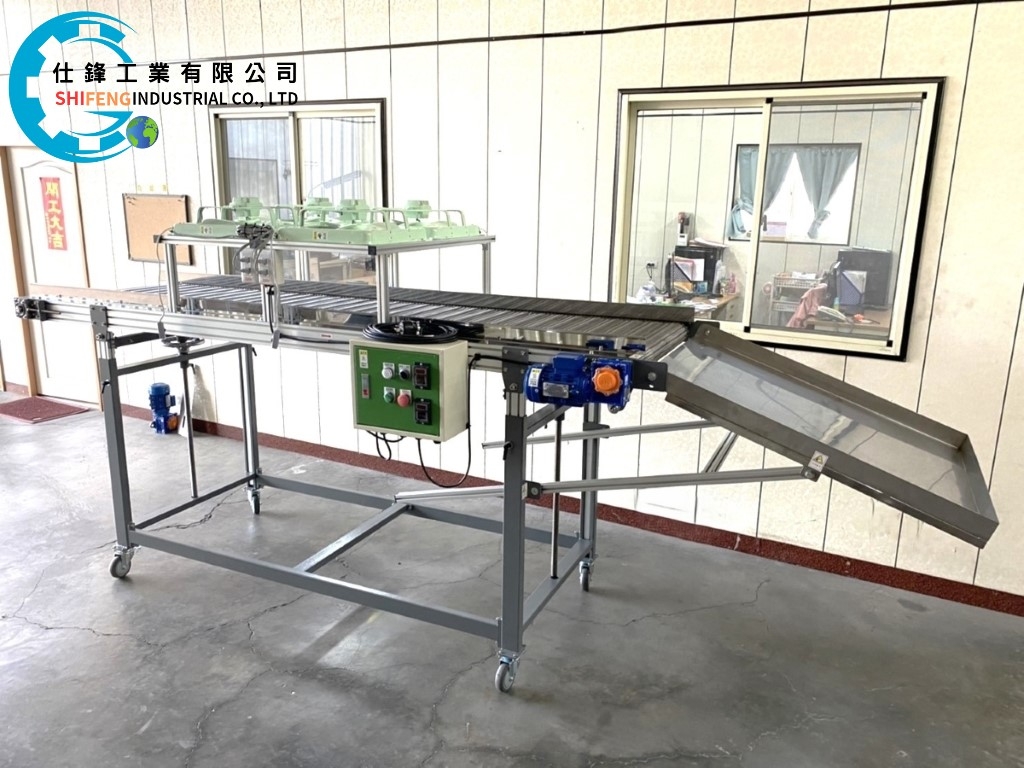 鋁擠型不鏽鋼鏈條網帶式輸送機&客戶案例一