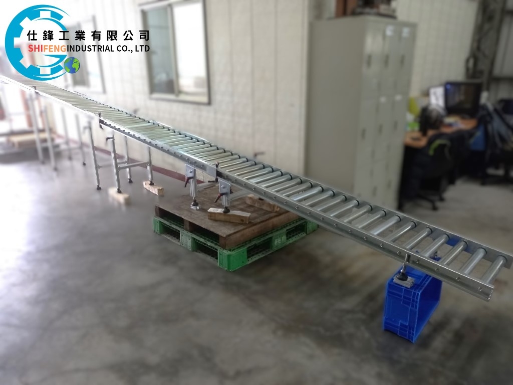 鍍鋅鈑無動力滾筒輸送機&客戶案例二