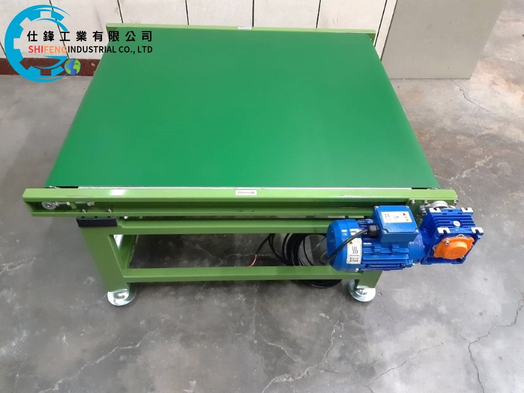 鋼鈑烤漆皮帶式平面輸送機&客戶案例一