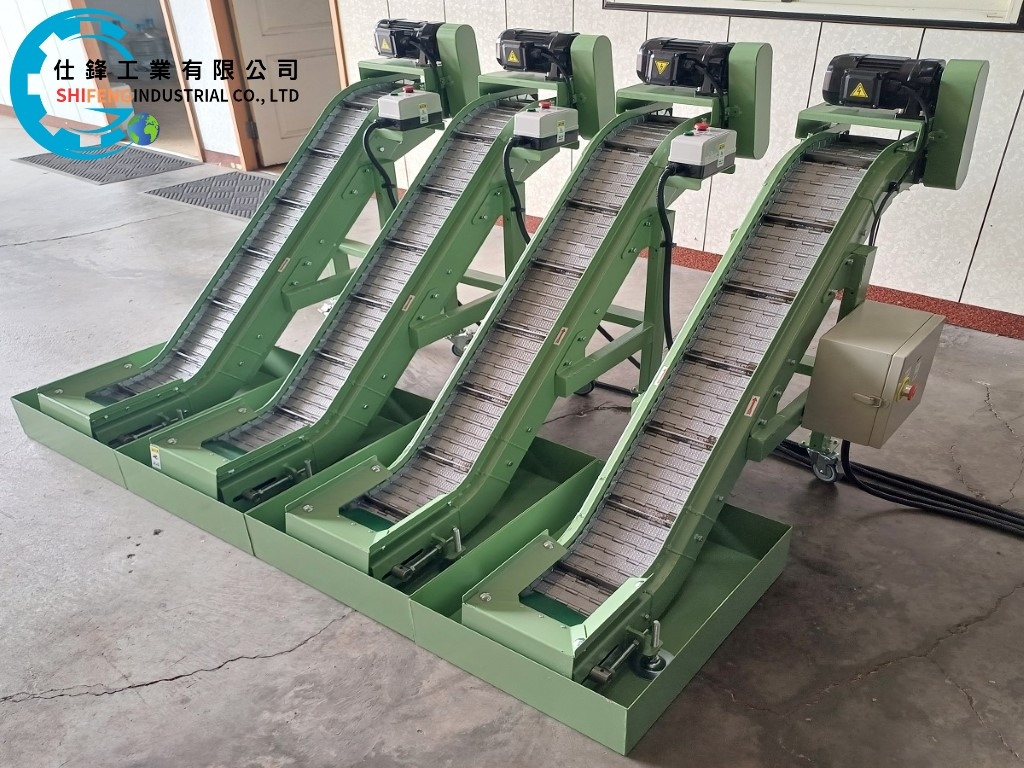 鏈鈑鐵帶Z型爬升輸送機&客戶案例五