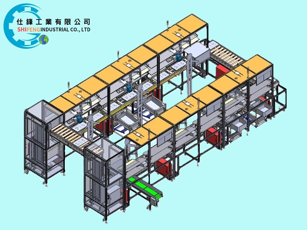 動力滾筒環狀式組裝線