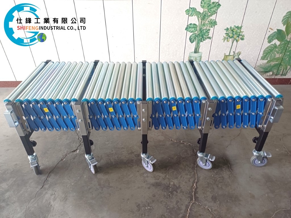 伸縮重型無動力滾筒輸送機&案例二