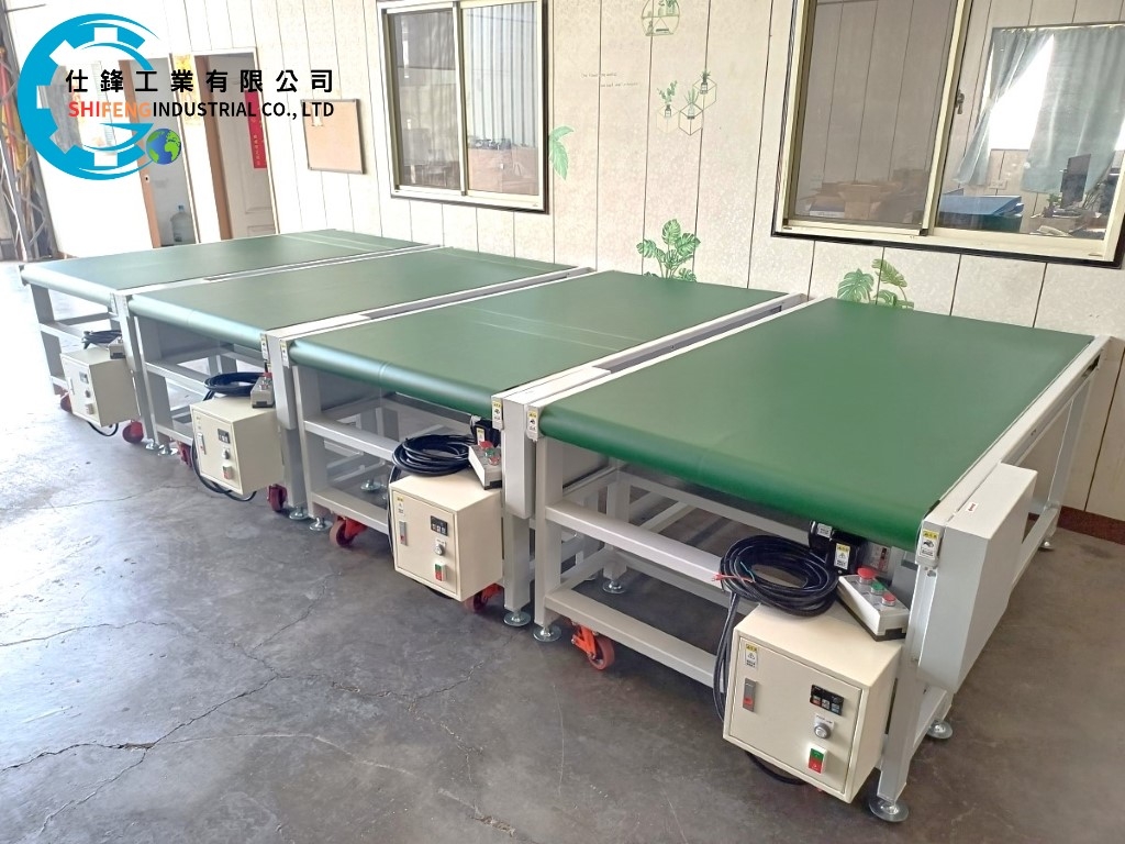鋼鈑烤漆皮帶式平面輸送機&客戶案例二