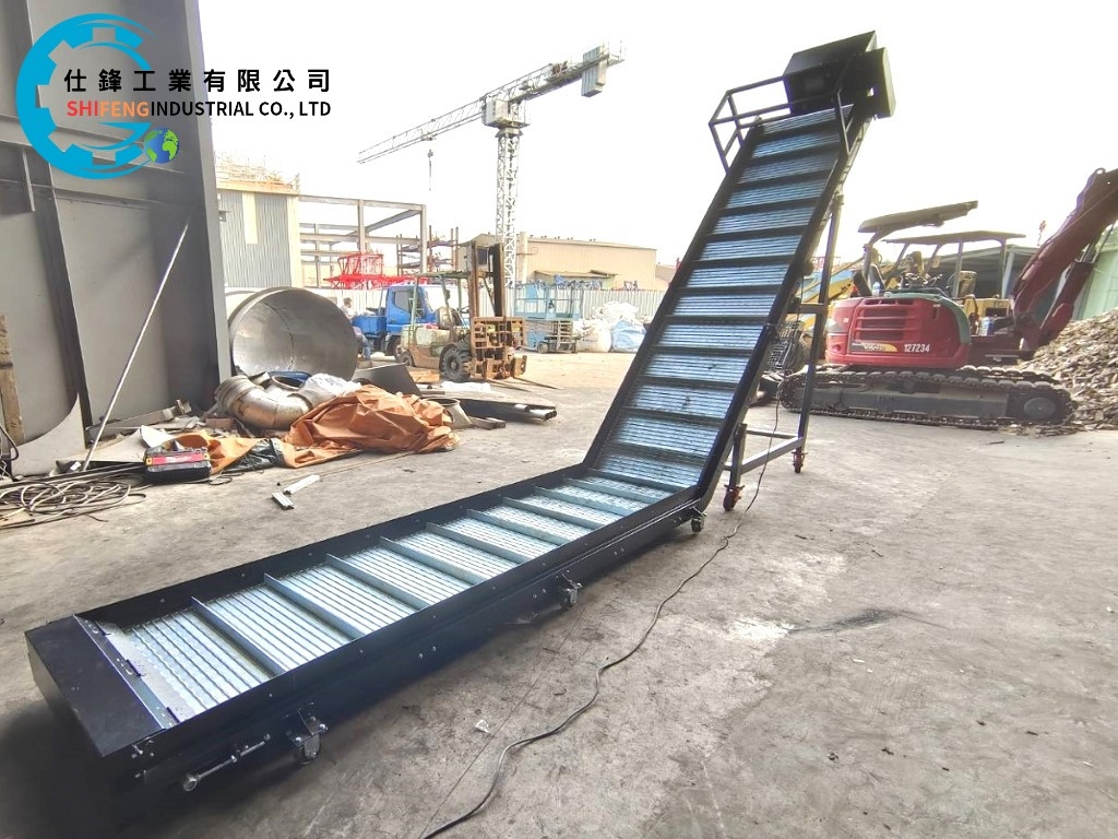 鏈鈑鐵帶L型爬升輸送機&客戶案例六