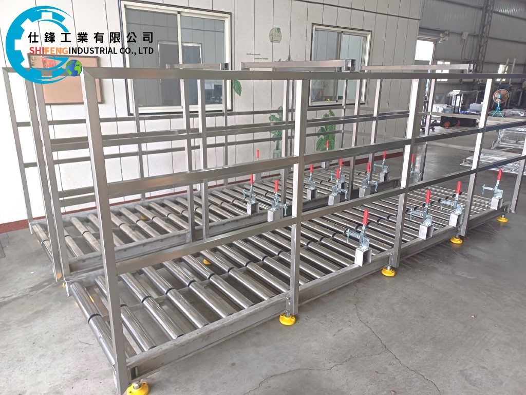 不鏽鋼無動力滾筒輸送機&客戶案例二