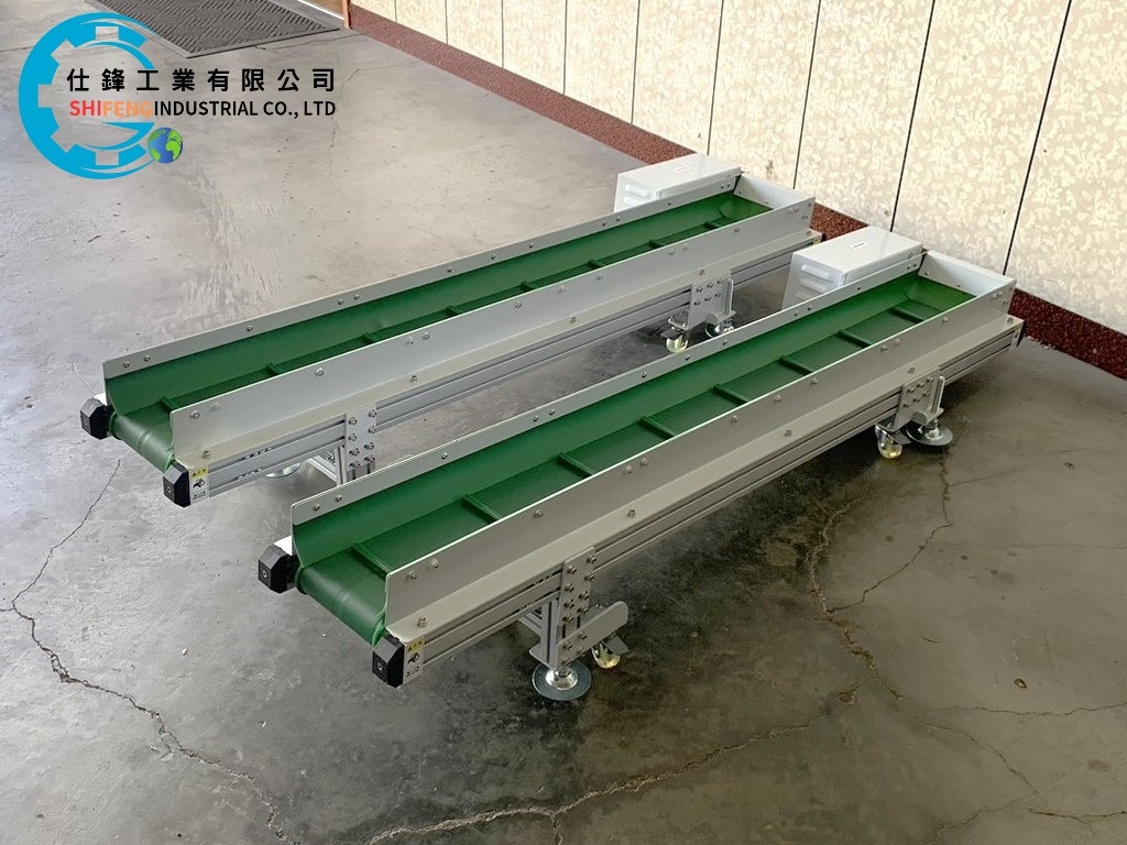 鋁擠型皮帶式爬升輸送機&客戶案例三