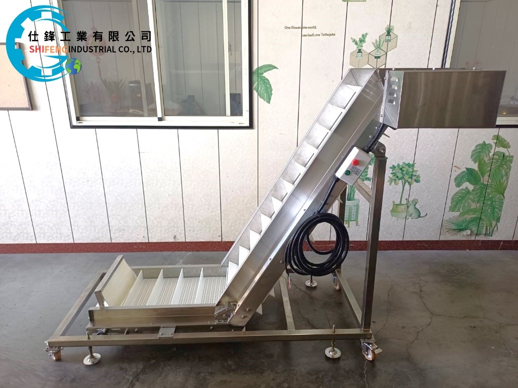 不銹鋼塑網帶Z型輸送機&客戶案例一